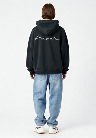 Hoodie Oversize Brodé "Amour"