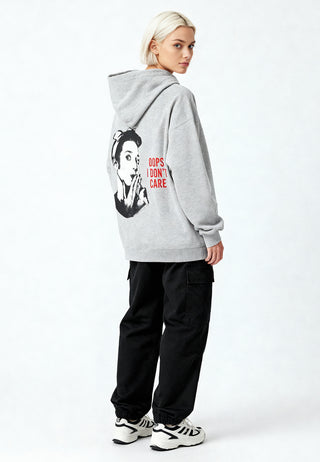 Hoodie Oversize "Oops I Don't Care"