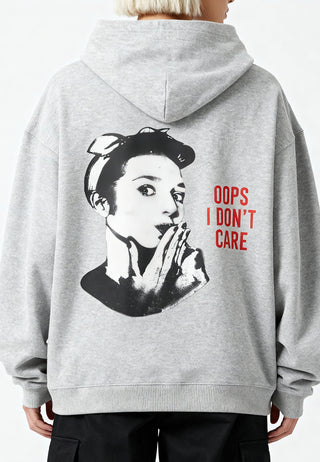 Hoodie Oversize "Oops I Don't Care"