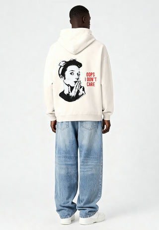 Hoodie Oversize "Oops I Don't Care"