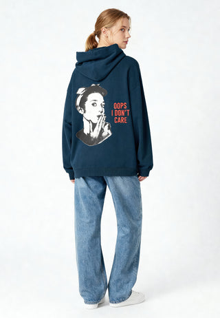 Hoodie Oversize "Oops I Don't Care"