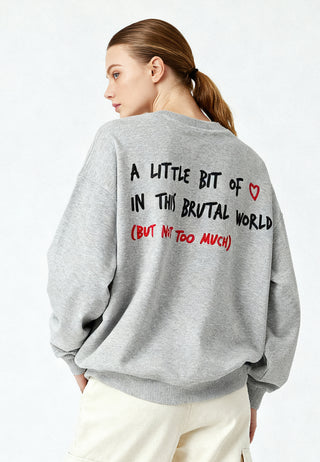 Sweatshirt Oversize Brodé "Brutal"