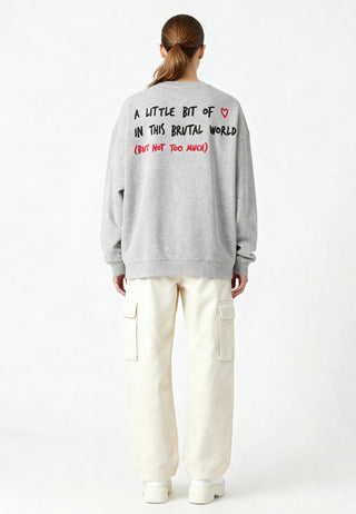 Sweatshirt Oversize Brodé "Brutal"