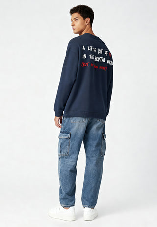 Sweatshirt Oversize Brodé "Brutal"