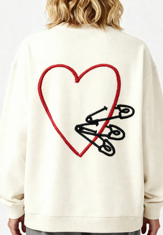 Sweatshirt Oversize Brodé "Pins"