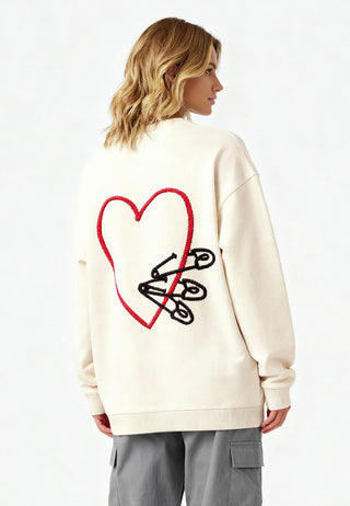 Sweatshirt Oversize Brodé "Pins"