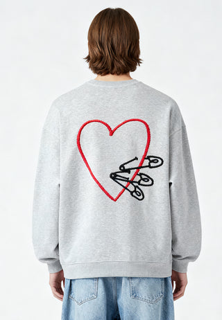 Sweatshirt Oversize Brodé "Pins"