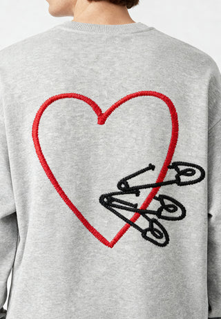 Sweatshirt Oversize Brodé "Pins"