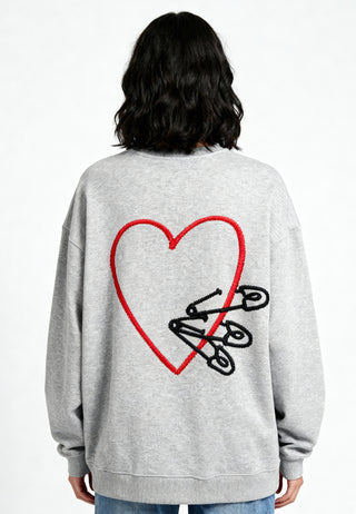 Sweatshirt Oversize Brodé "Pins"