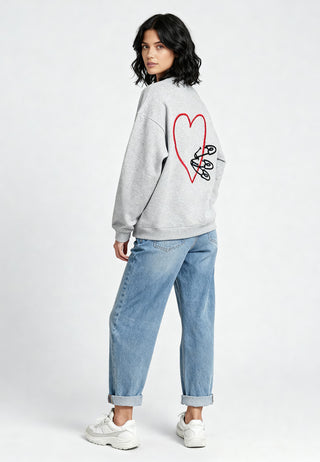 Sweatshirt Oversize Brodé "Pins"