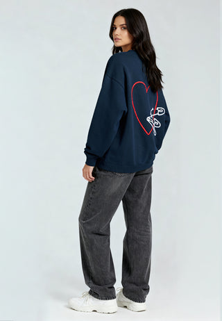 Sweatshirt Oversize Brodé "Pins"
