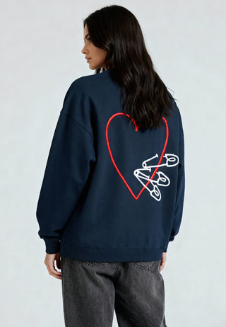 Sweatshirt Oversize Brodé "Pins"