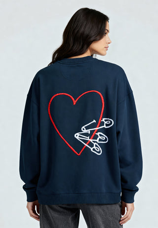Sweatshirt Oversize Brodé "Pins"