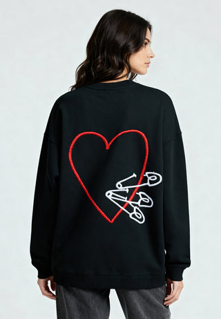 Sweatshirt Oversize Brodé "Pins"