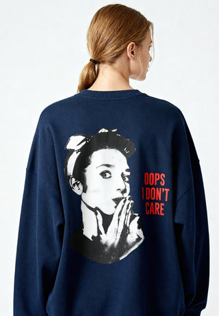 Sweatshirt Oversize "Oops I Don't Care"