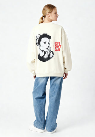 Sweatshirt Oversize "Oops I Don't Care"