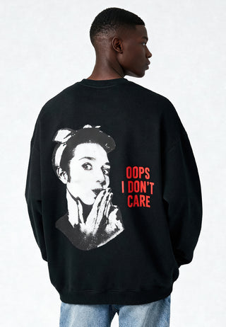 Sweatshirt Oversize "Oops I Don't Care"