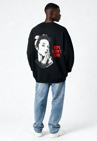 Sweatshirt Oversize "Oops I Don't Care"