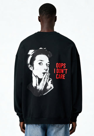 Sweatshirt Oversize "Oops I Don't Care"