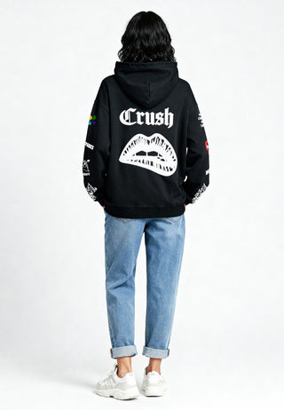 Hoodie Oversize Brodé "Crush"