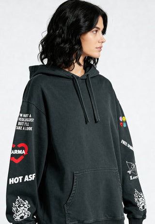 Hoodie Oversize Brodé "Crush"