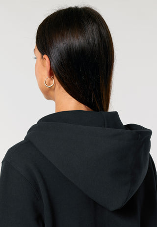 Hoodie à Zip Brodé "Coeur Pins"