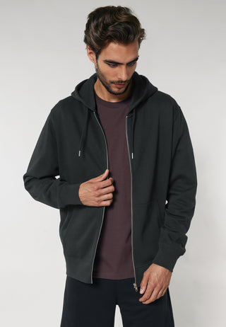 Hoodie à Zip Brodé "Coeur Pins"