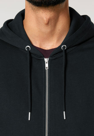 Hoodie à Zip Brodé "Coeur Pins"
