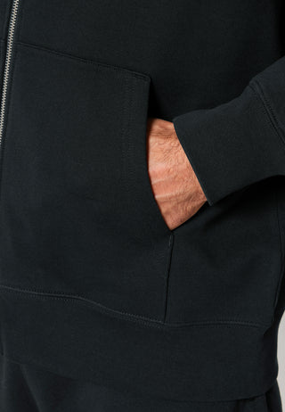 Hoodie à Zip Brodé "Coeur Pins"