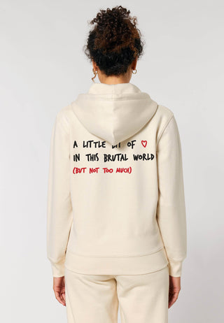 Hoodie à Zip Brodé "Brutal"