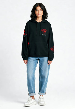 Hoodie Oversize Brodé "Too Sweet"