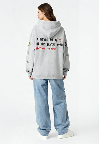 Hoodie Oversize Brodé "Brutal"