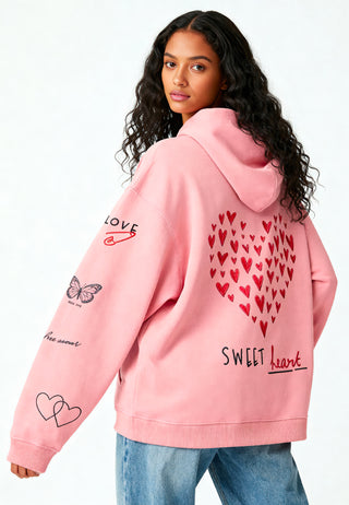 Hoodie Oversize Brodé "Sweetheart"