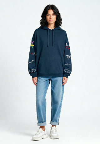 Hoodie Oversize Brodé "Sweetheart"