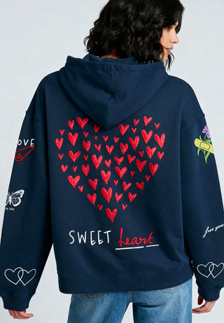 Hoodie Oversize Brodé "Sweetheart"