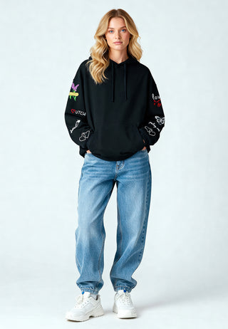 Hoodie Oversize Brodé "Sweetheart"