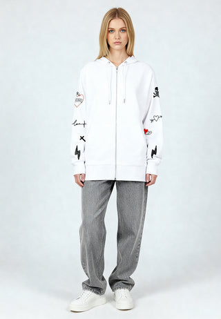 Hoodie à Zip Brodé "Mi Amor"