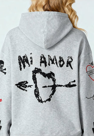 Hoodie Oversize Brodé "Mi Amor"