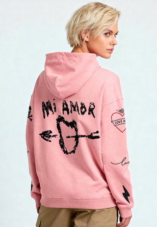 Hoodie Oversize Brodé "Mi Amor"