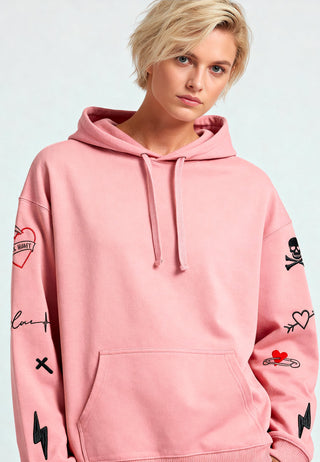 Hoodie Oversize Brodé "Mi Amor"