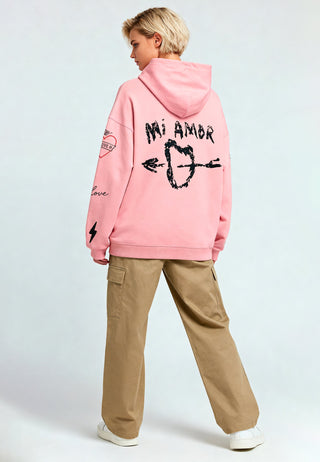 Hoodie Oversize Brodé "Mi Amor"