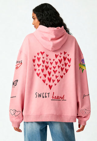 Hoodie Oversize Brodé "Sweetheart"