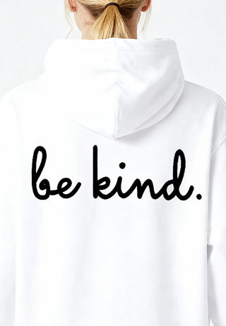 Hoodie à Zip Brodé "Be Kind"