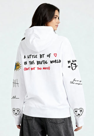 Hoodie à Zip Brodé "Brutal"