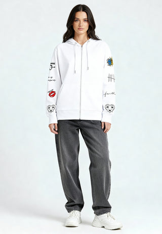 Hoodie à Zip Brodé "Brutal"