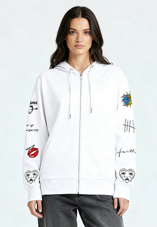 Hoodie à Zip Brodé "Brutal"