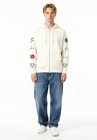 Hoodie à Zip Brodé "Brutal"