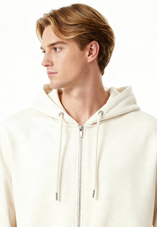 Hoodie à Zip Brodé "Brutal"