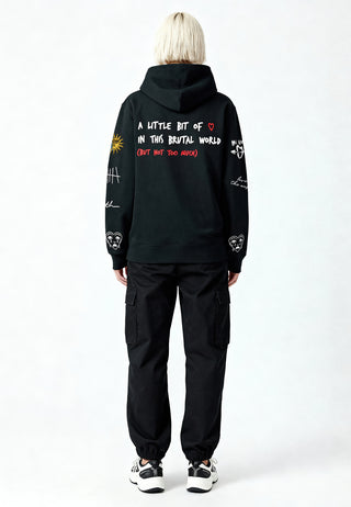 Hoodie à Zip Brodé "Brutal"