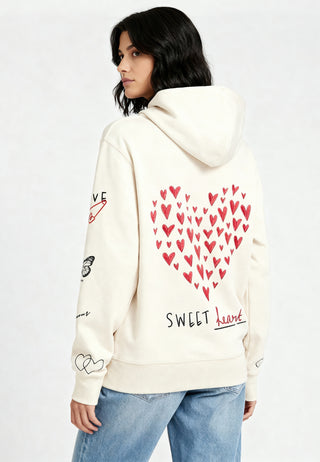 Hoodie à Zip Brodé "Sweetheart"